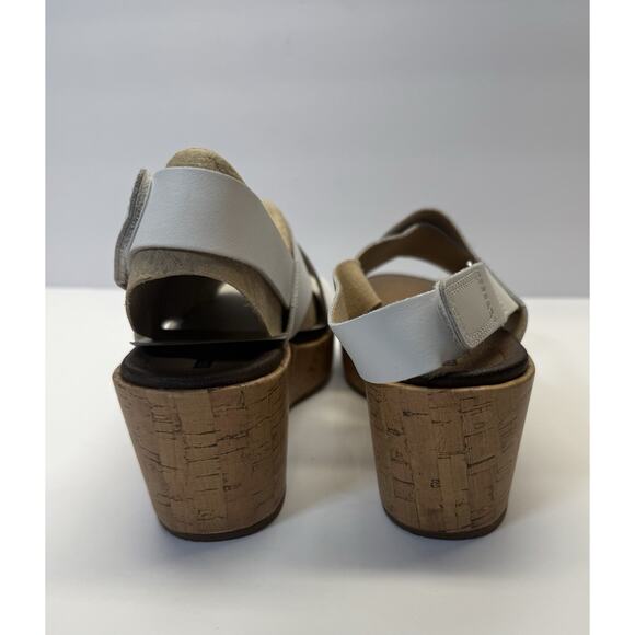 Clark’s Stasha Hale Solid While Wedge Women’s Size 9 W New With Box - Picture 3 of 10